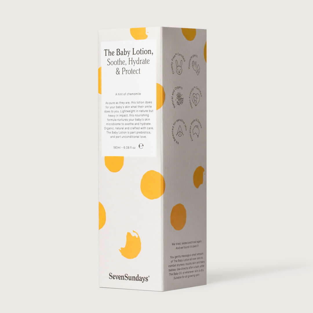 outer packaging of the baby lotion